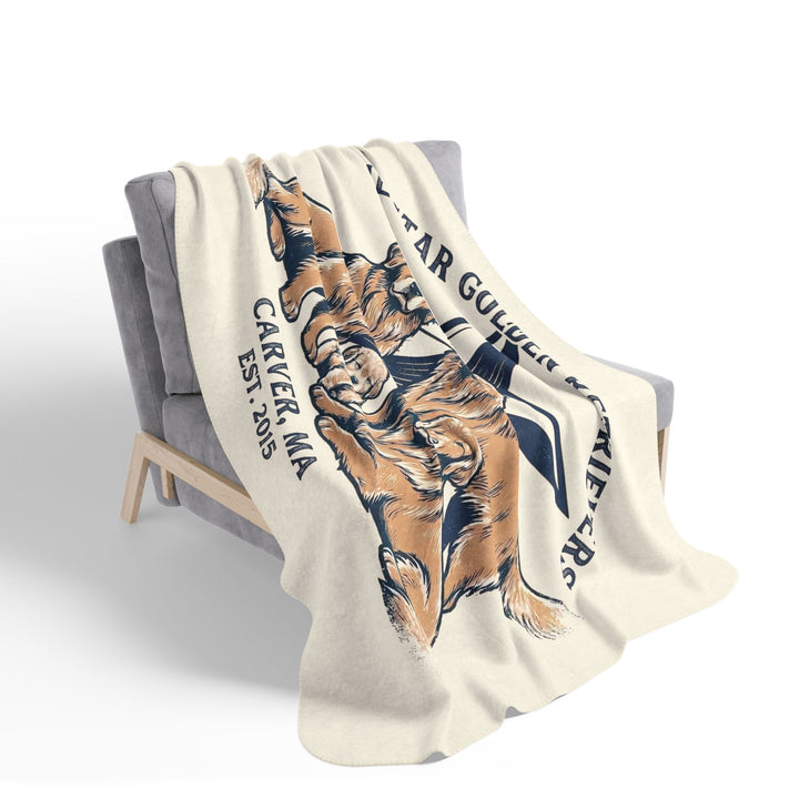 Blue Star Cozy Fleece Sherpa Blanket