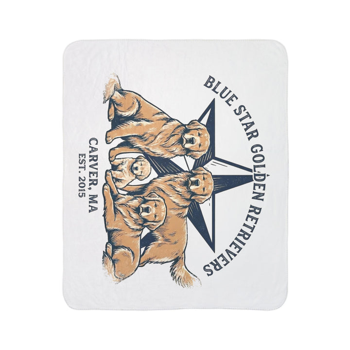 Blue Star Cozy Fleece Sherpa Blanket