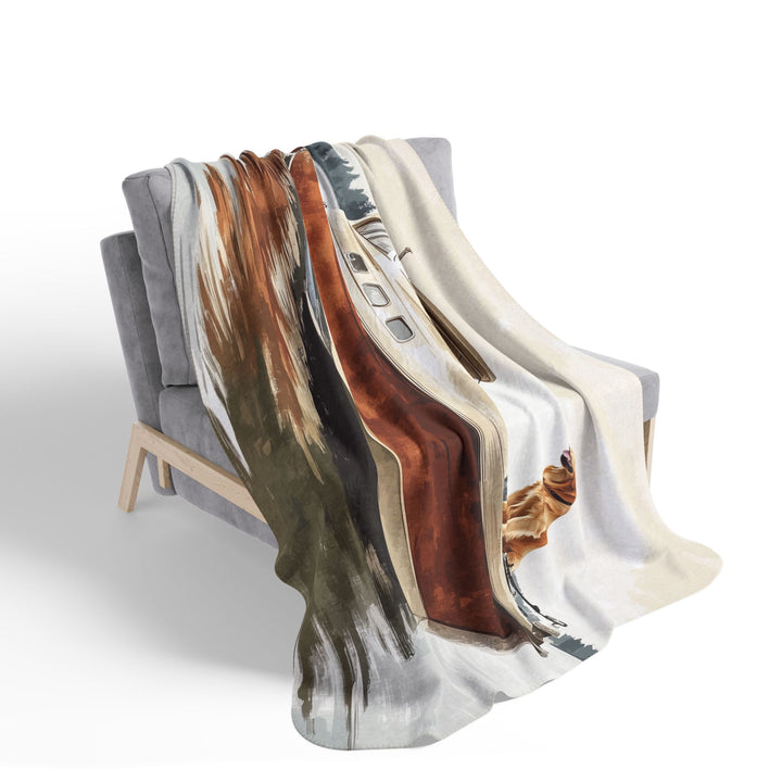 Anchors Away Cozy Fleece Sherpa Blanket