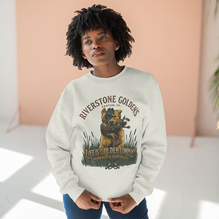 Riverstone Goldens Hunting Unisex Crew Neck Sweatshirt