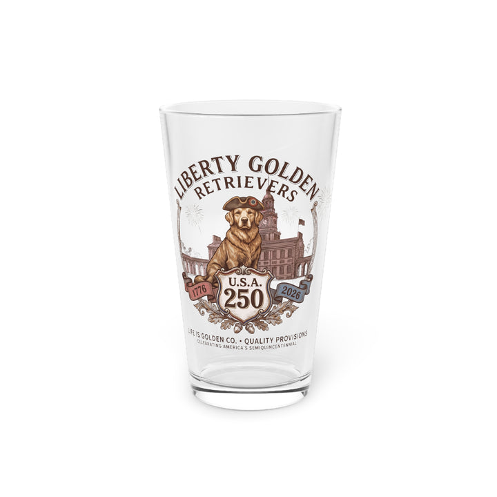 Liberty Goldens Semiquincentennial Pint Glass