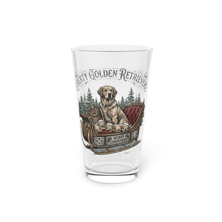 Liberty Goldens Christmas Pint Glass