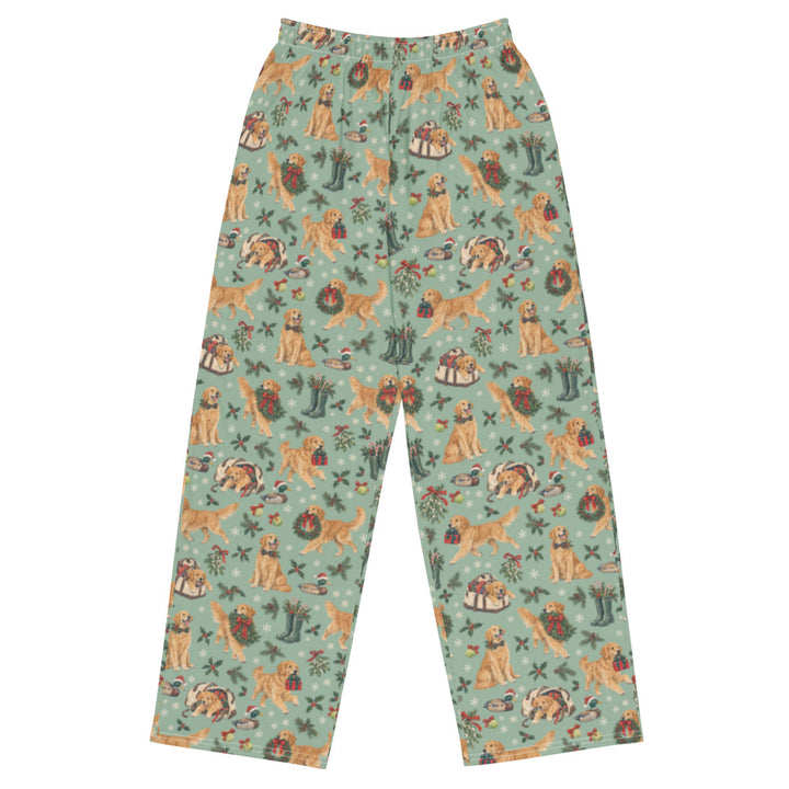 Retrieving Christmas Wide-Leg Pajama Pants