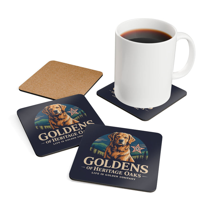 Heritage Oaks Corkwood Coaster Set