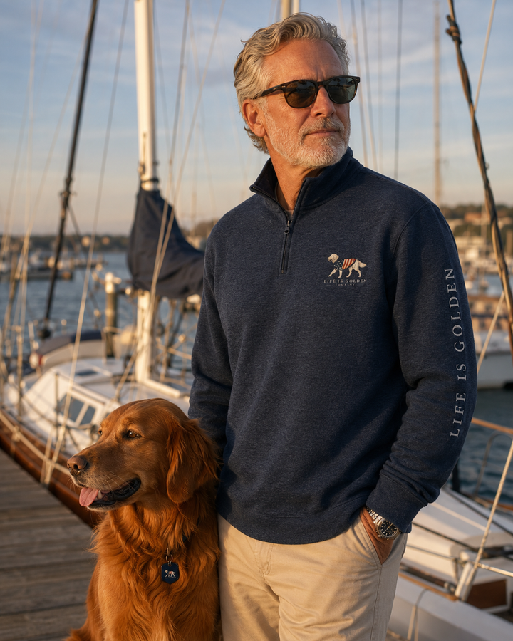 Old Glory Fleece Pullover (Red)