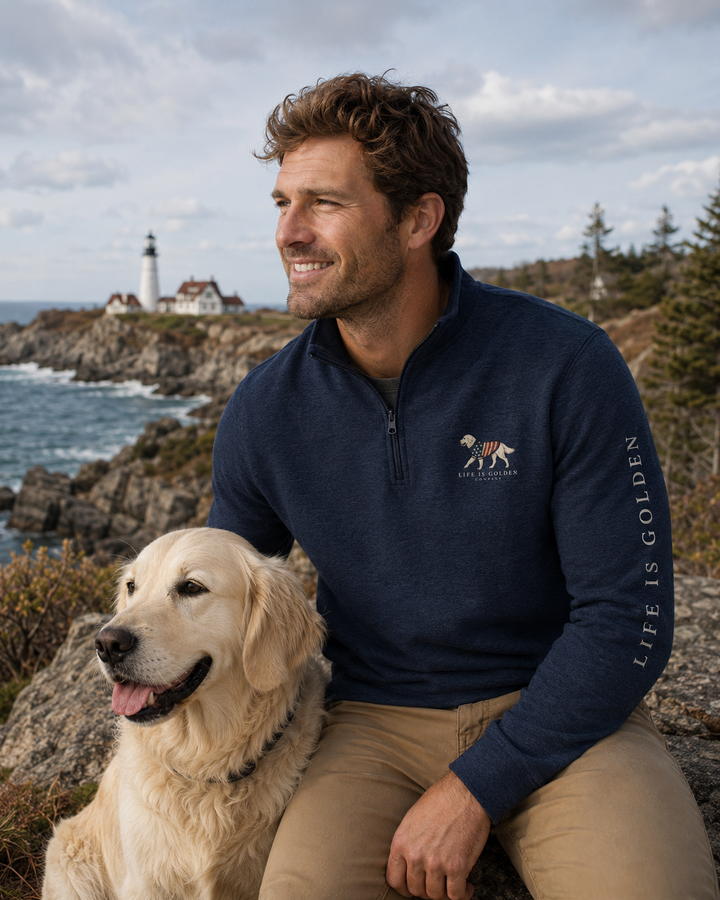 Old Glory Fleece Pullover (Cream)