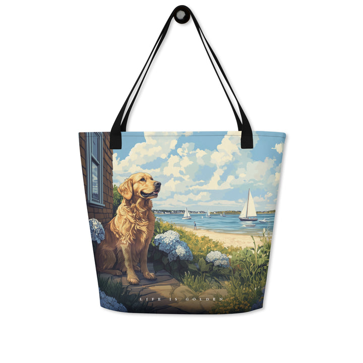 Vineyard Views Large Tote Bag