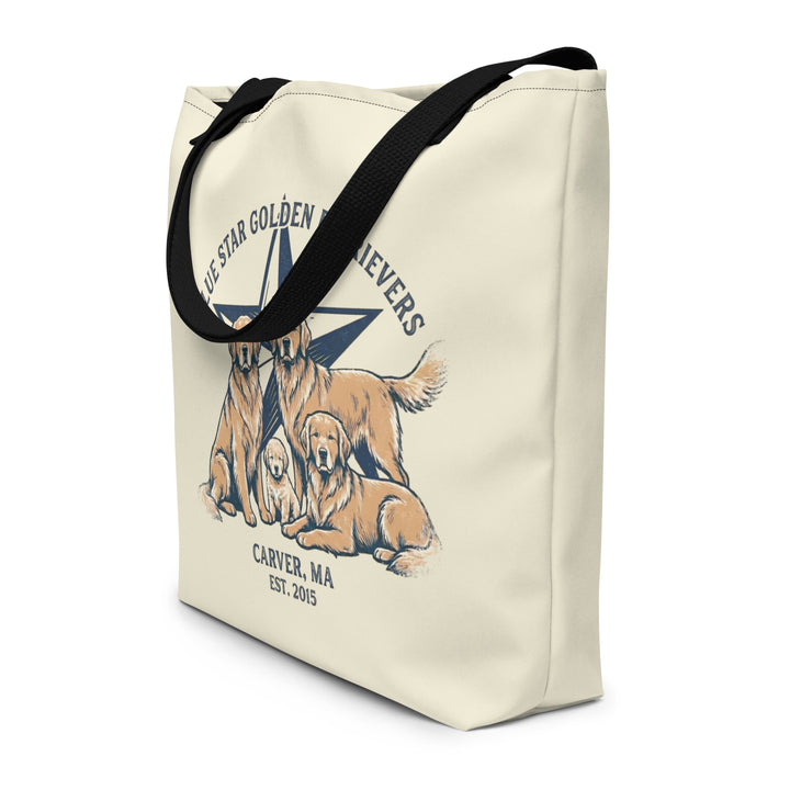 Blue Star Large Tote Bag