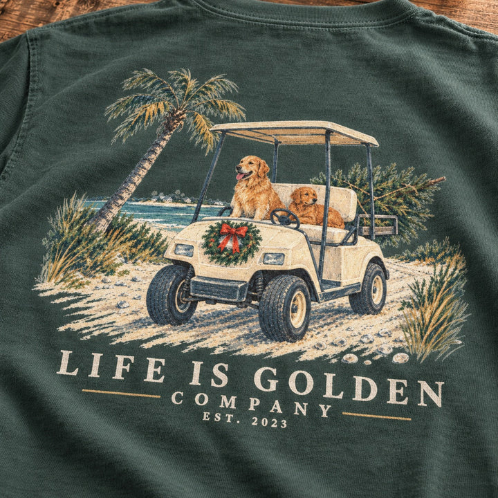 Coastal Christmas Ride Heavyweight Tee