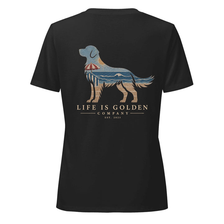 The Beach Day Golden Women's V-Neck