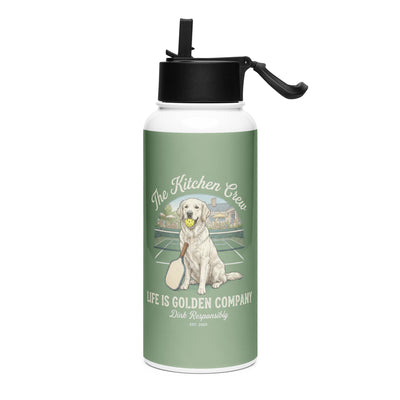 The Kitchen Crew Mother's Day Limited Edition Stainless steel water bottle with a straw lid