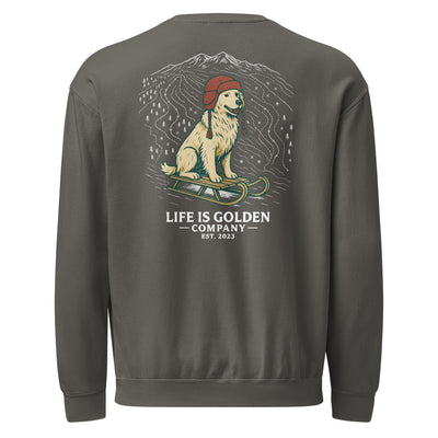 Sled Dog Unisex Midweight Fleece Crewneck Sweatshirt