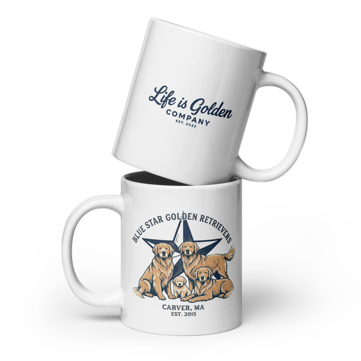 Blue Star Ceramic Mug