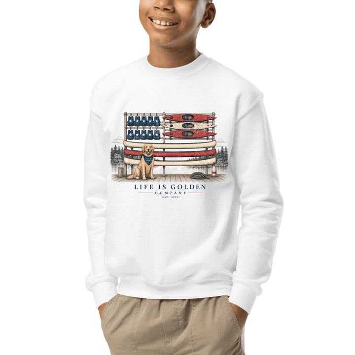 The Boathouse Flag Youth Crewneck