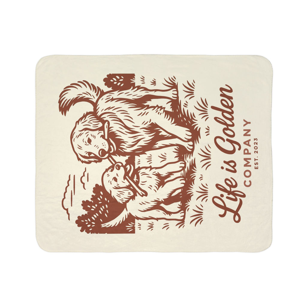 Sharing Sticks Cozy Fleece Sherpa Blanket