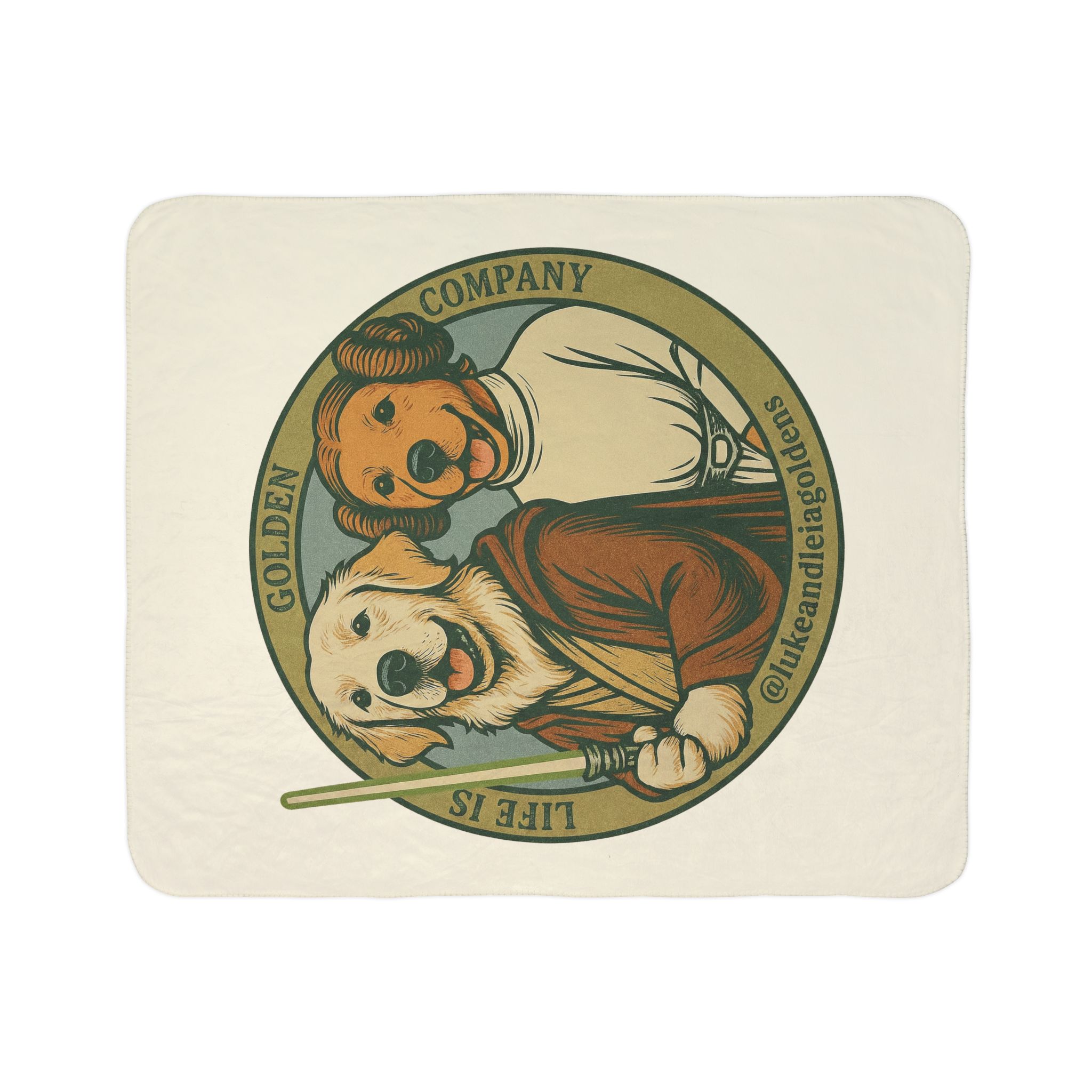 Luke and Leia Cozy Fleece Sherpa Blanket