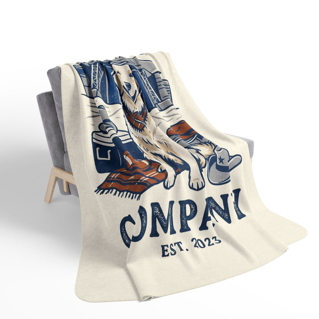 Lonestar Tailgater Cozy Fleece Sherpa Blanket