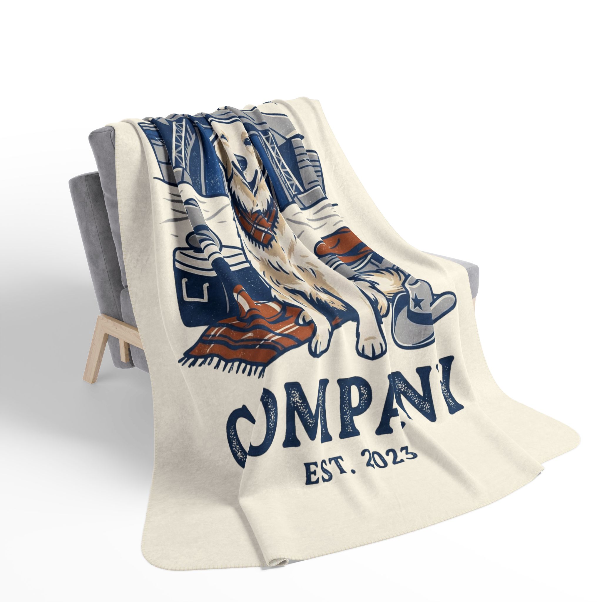 Lonestar Tailgater Cozy Fleece Sherpa Blanket