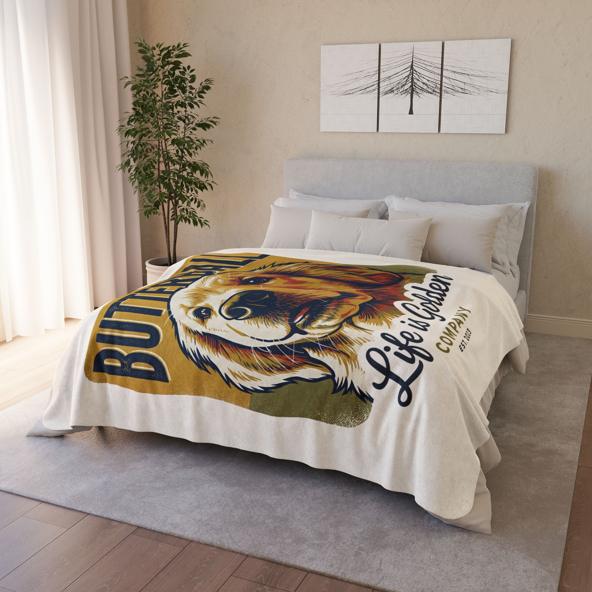 Butterball Cozy Fleece Sherpa Blanket