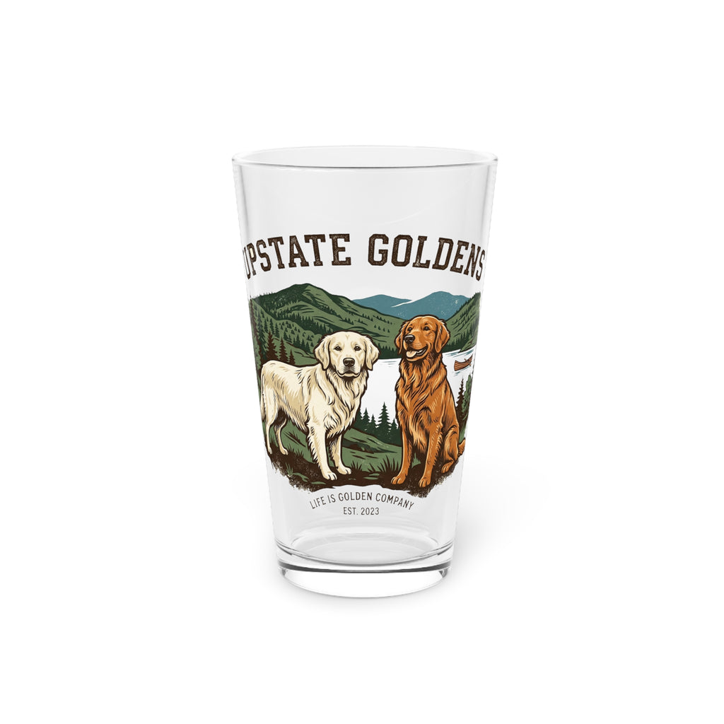 Upstate Goldens Pint Glass