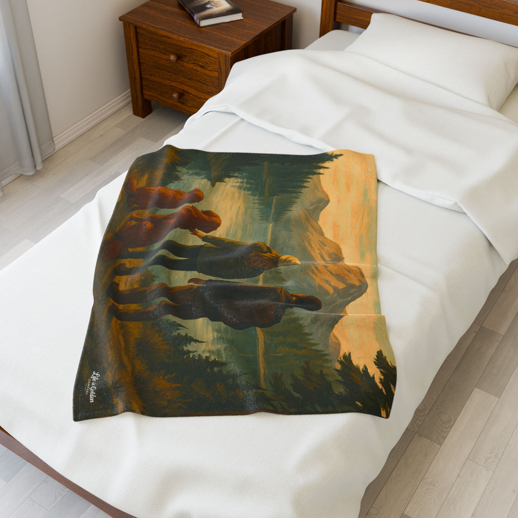 The View We Share Velveteen Plush Blanket