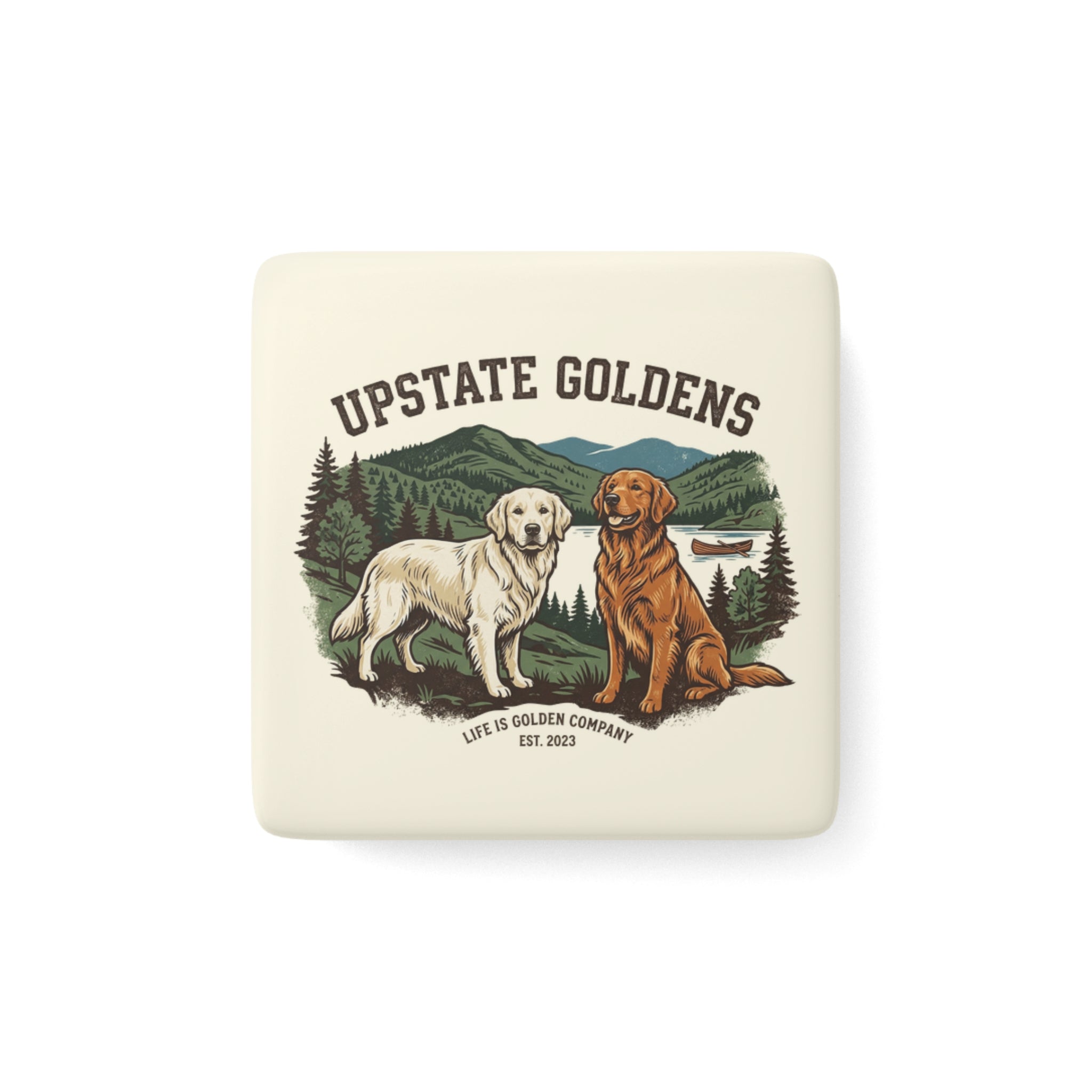 Upstate Goldens Ceramic Magnet