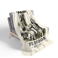 Par for the Paws Cozy Fleece Sherpa Blanket