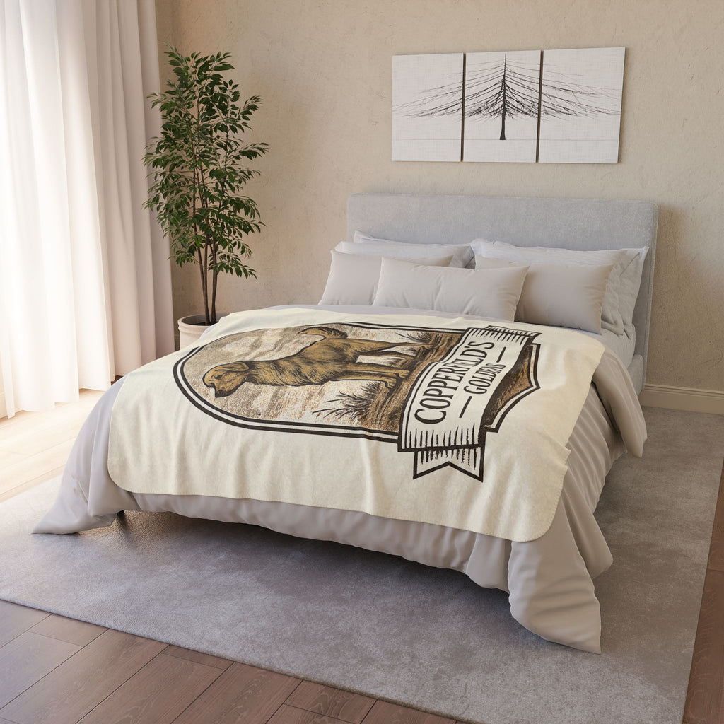 Copperfield's Goldens Cozy Fleece Sherpa Blanket
