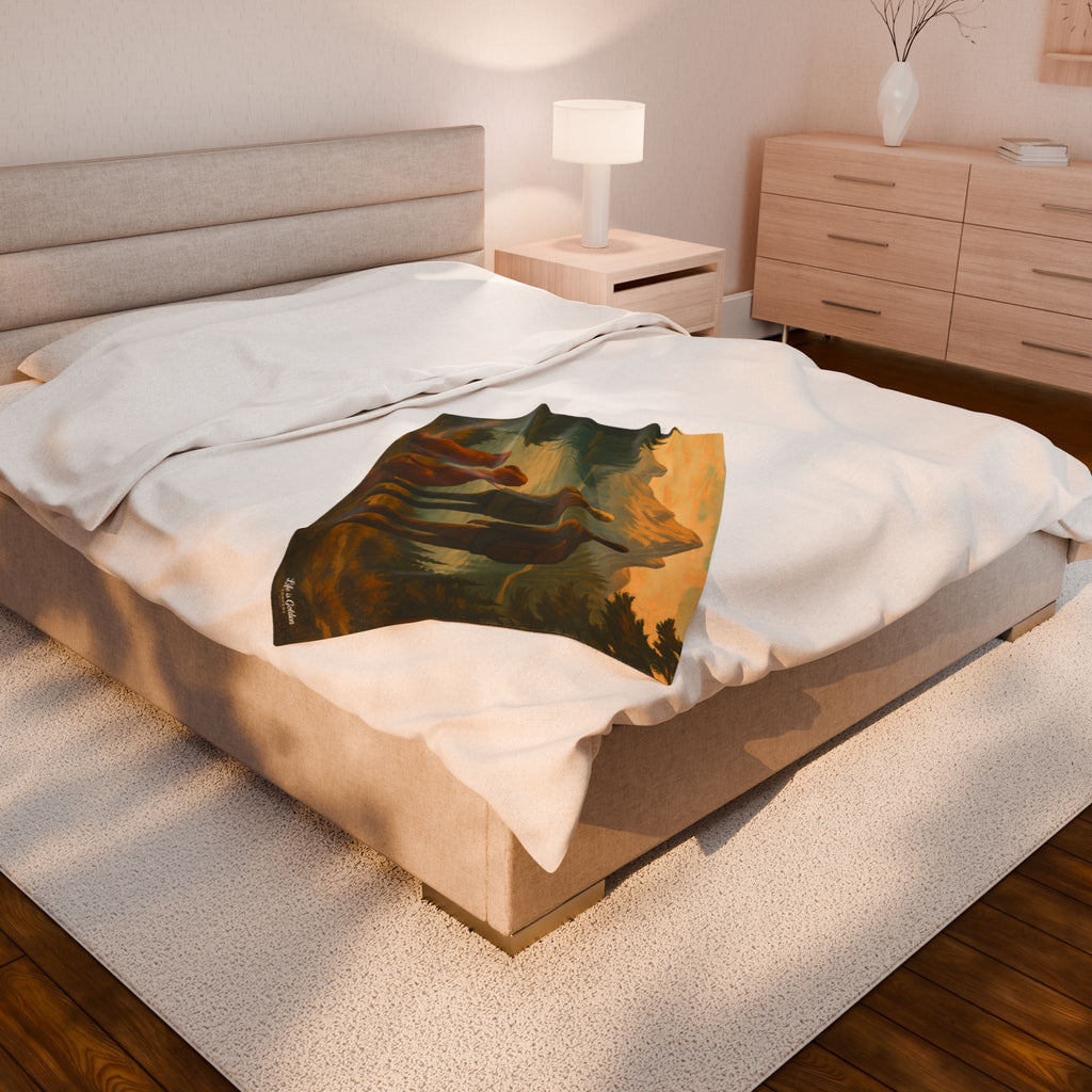 The View We Share Velveteen Plush Blanket