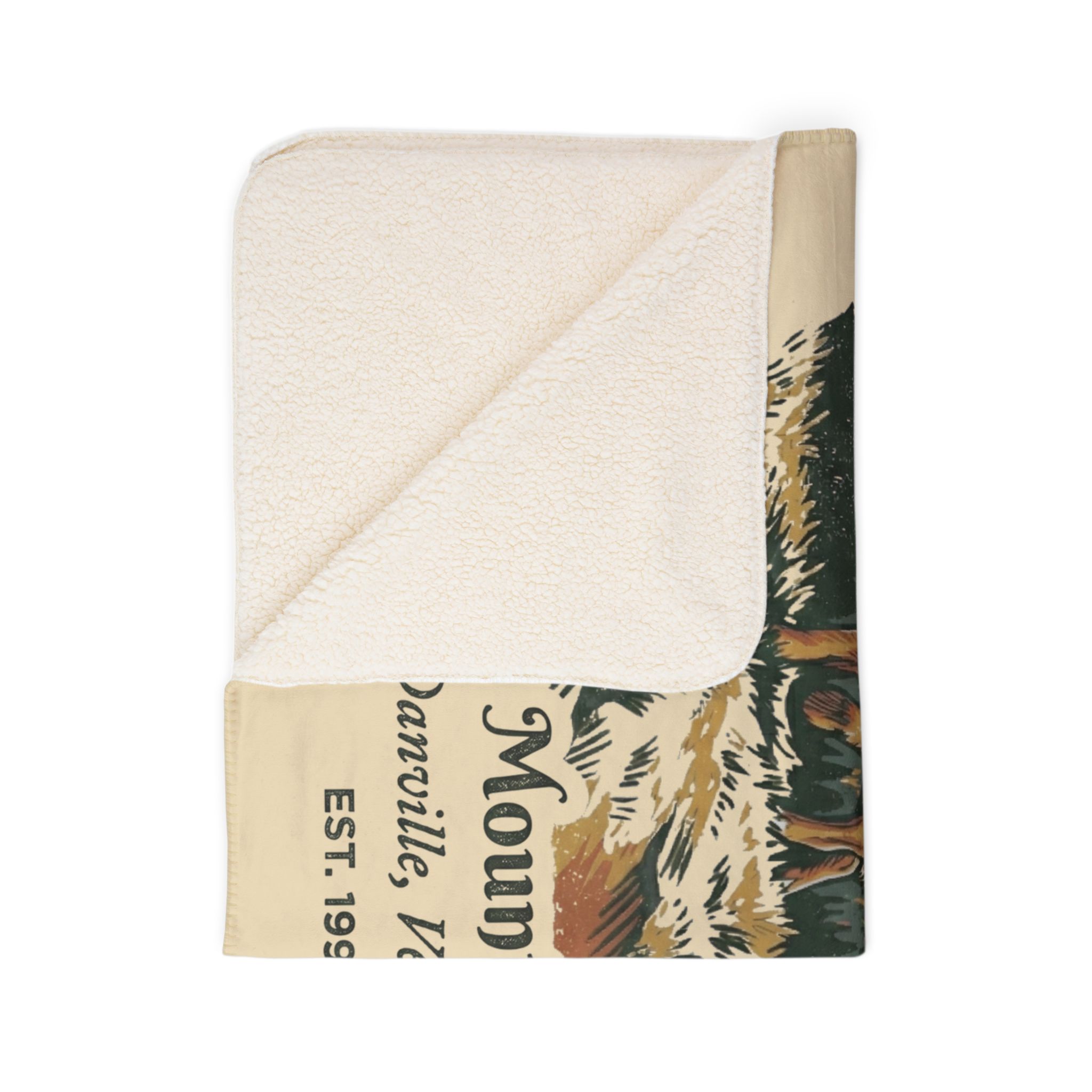 Wright's Mountain Goldens Cozy Fleece Sherpa Blanket