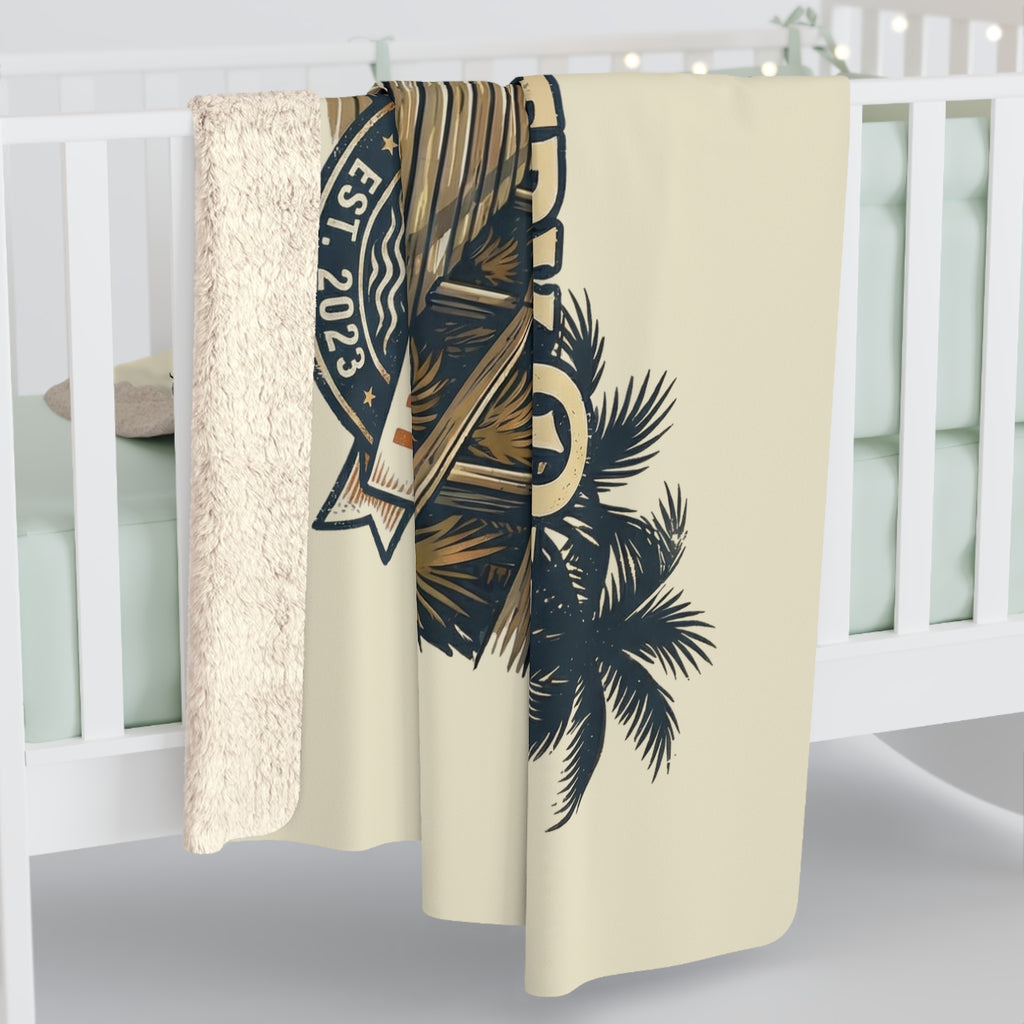 Lowcountry Pup Cozy Sherpa Fleece Blanket