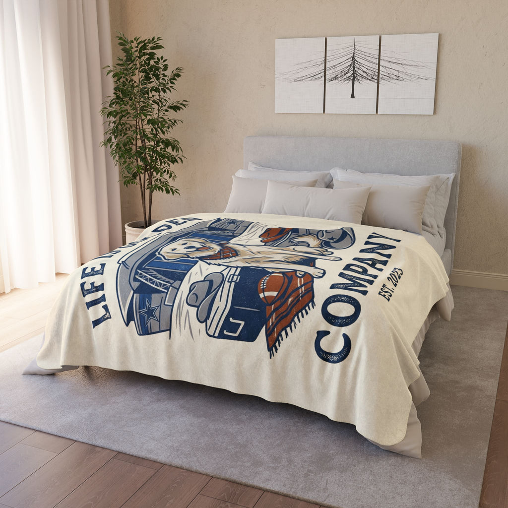 Lonestar Tailgater Cozy Fleece Sherpa Blanket