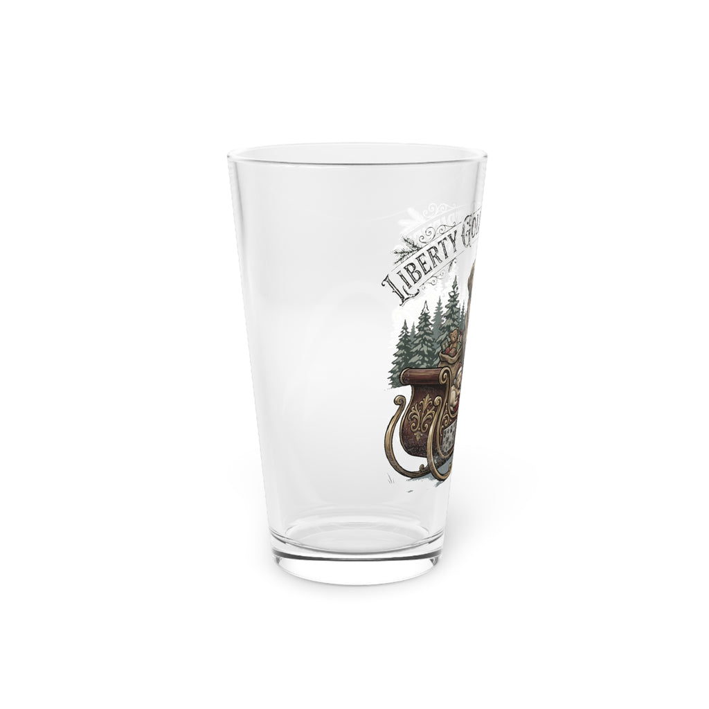 Liberty Goldens Christmas Pint Glass