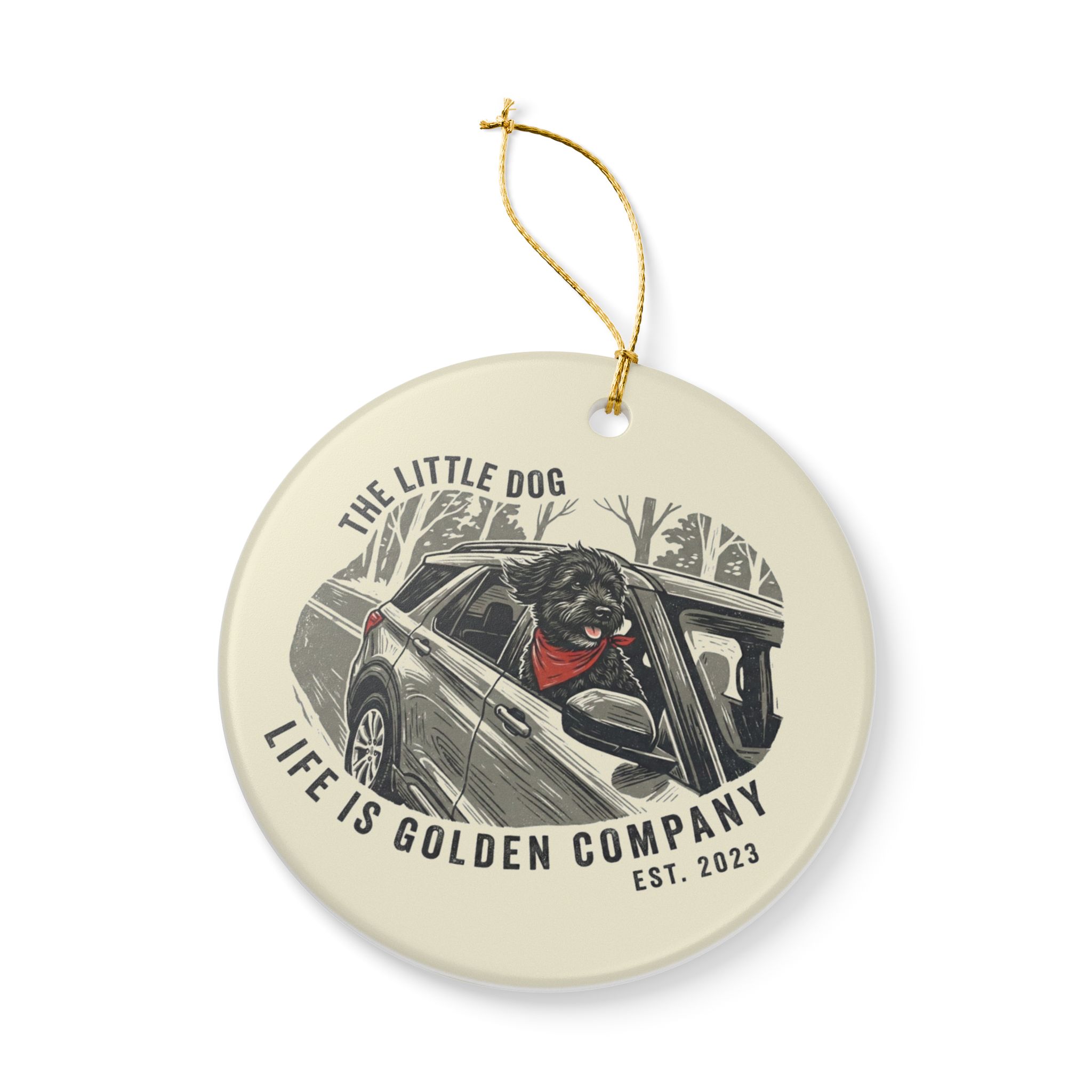The Little Dog Ceramic Ornament