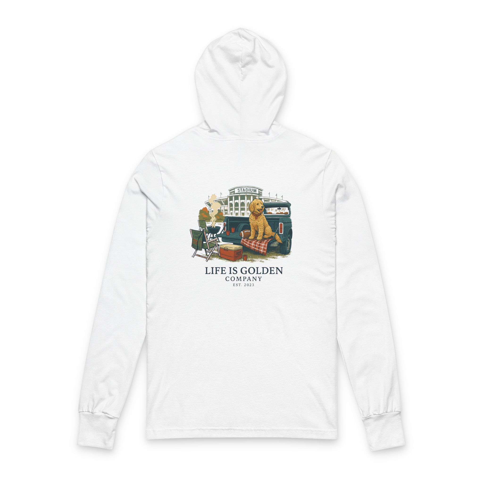 Game Day Hooded Tee - Golden Doodle Edition