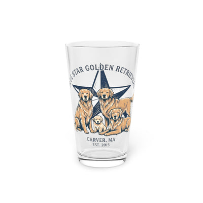 Blue Star Pint Glass