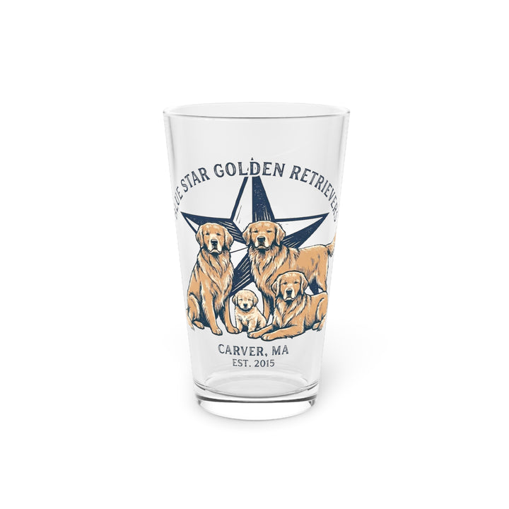 Blue Star Pint Glass