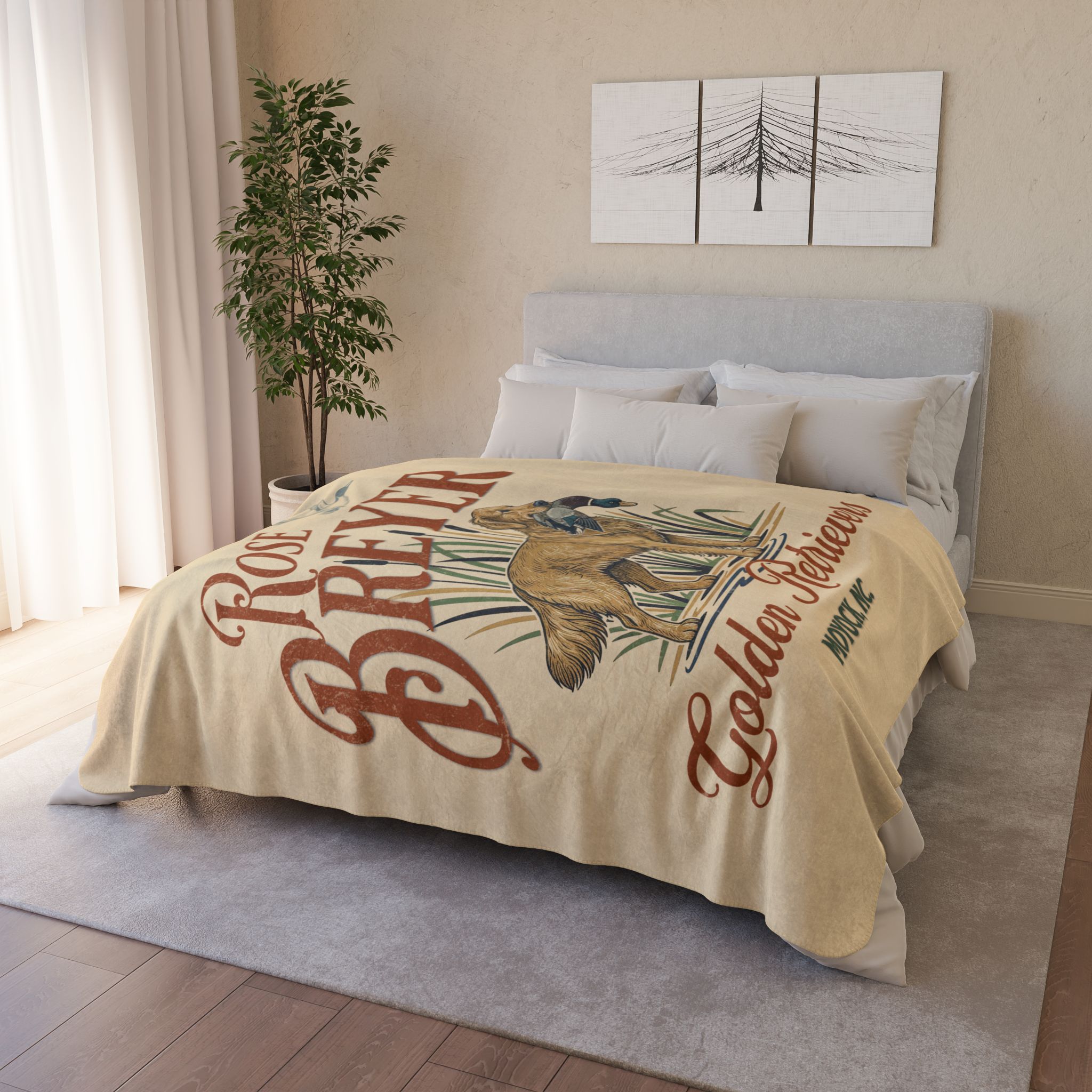 Rose Breyer Cozy Fleece Sherpa Blanket I