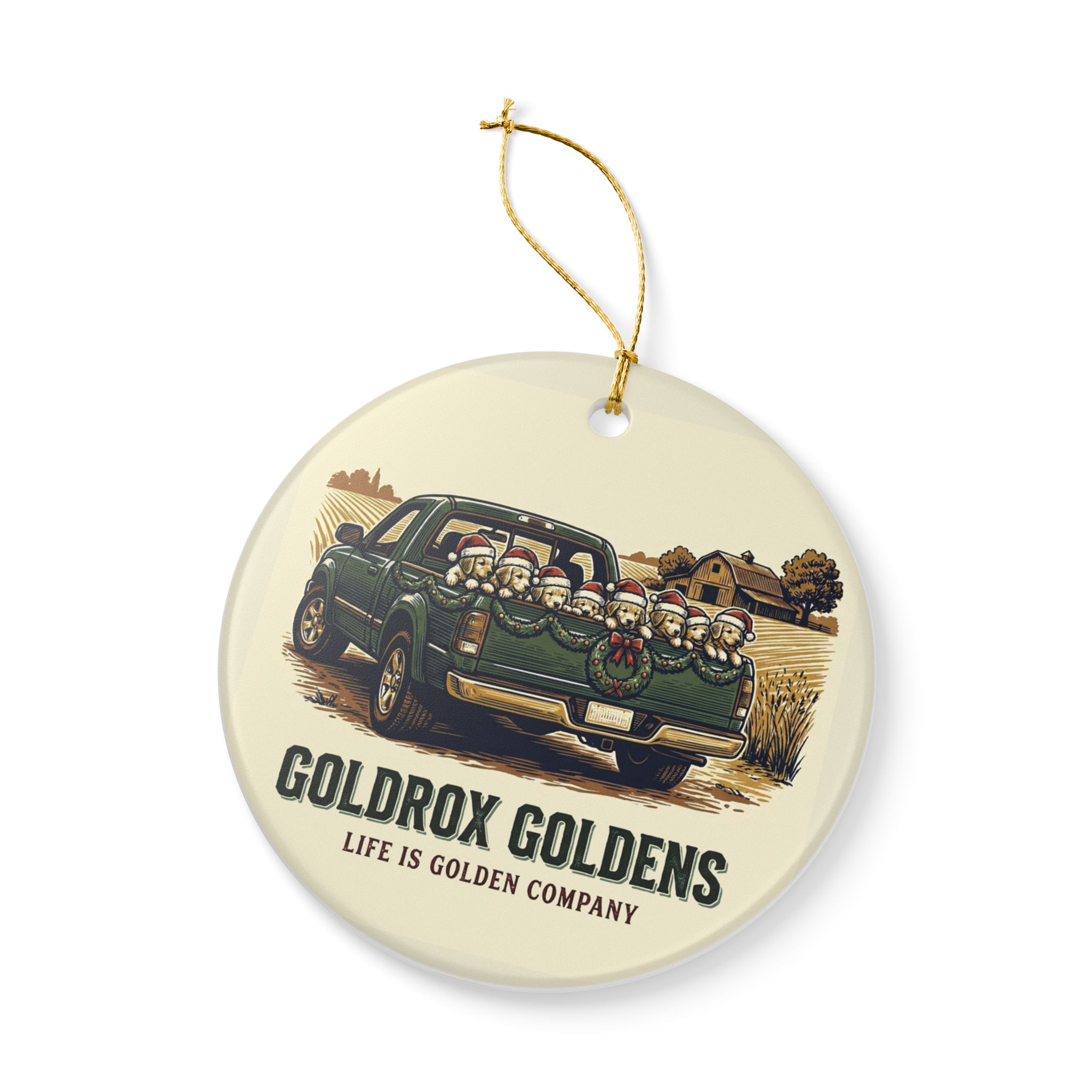 GoldRox - Squad Goals Ceramic Ornament