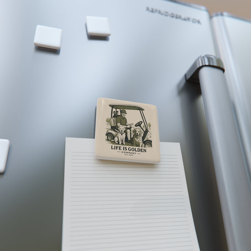 Par for the Paws Ceramic Magnet