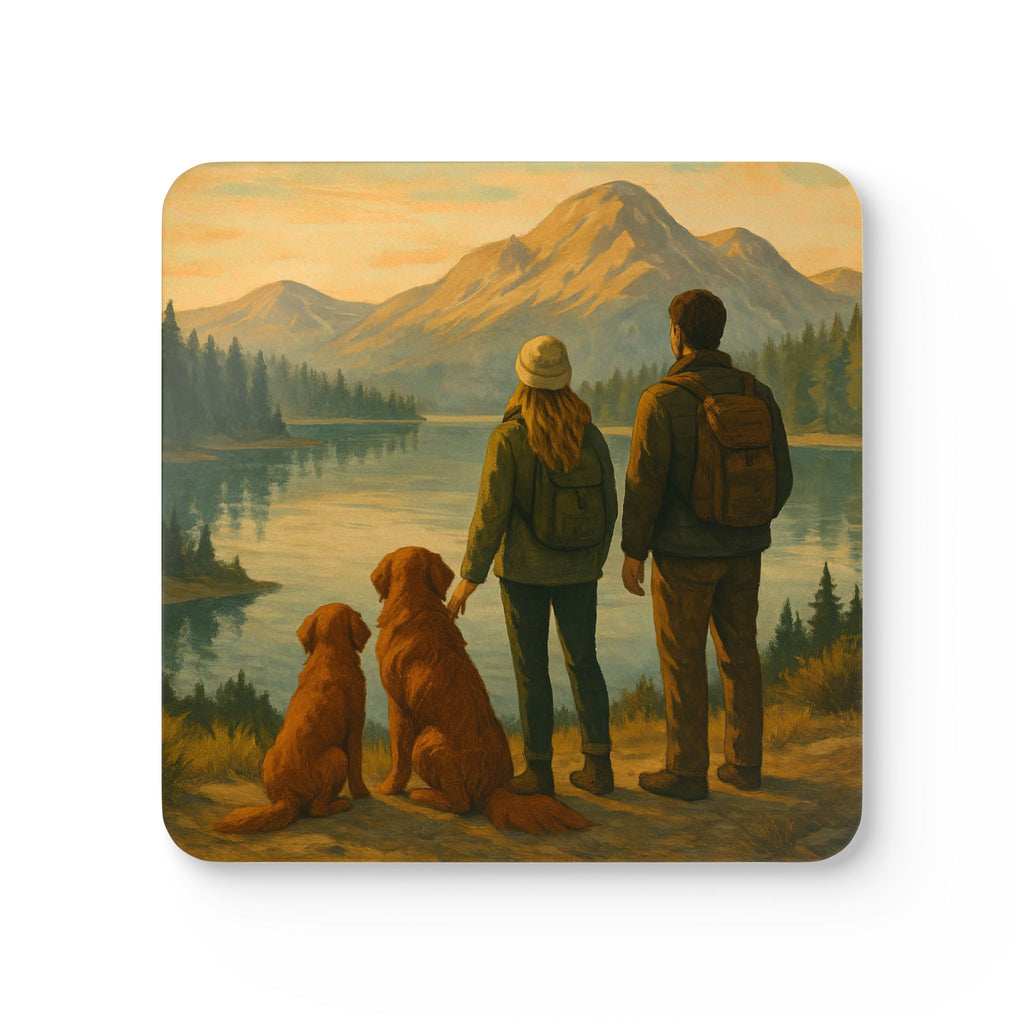 The View We Share Corkwood Coaster Set