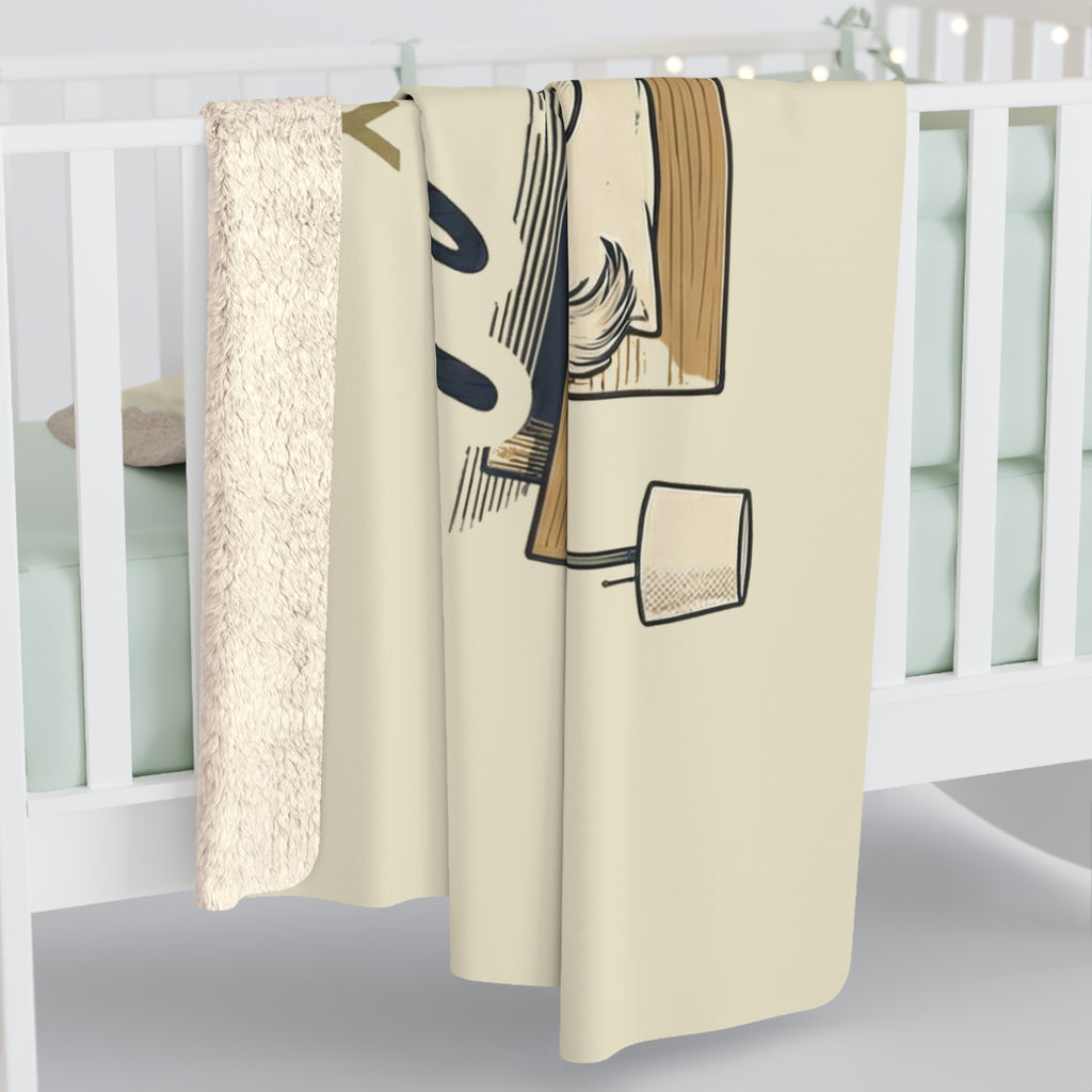 Stay Cozy, Stay Golden Cozy Sherpa Fleece Blanket