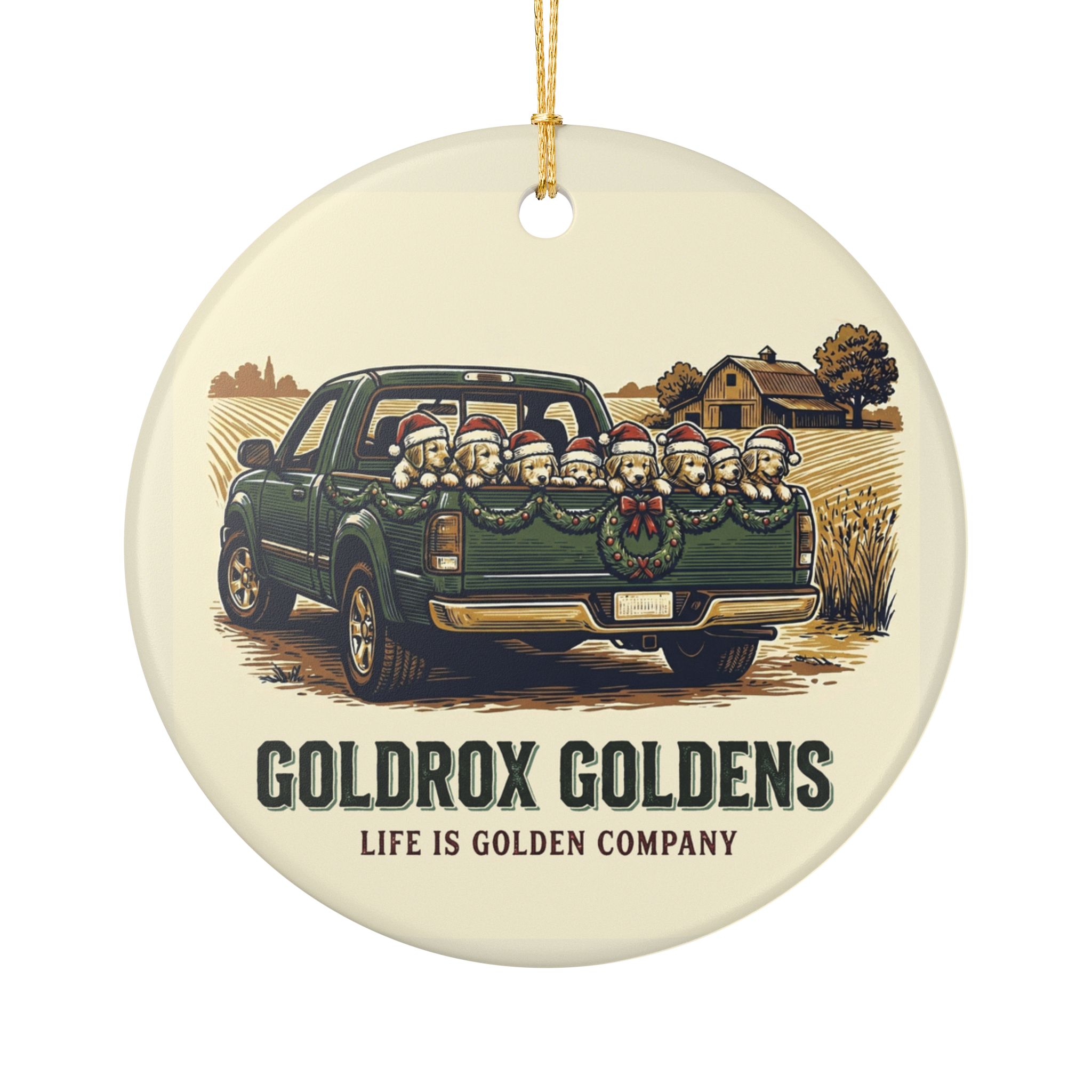GoldRox - Squad Goals Ceramic Ornament