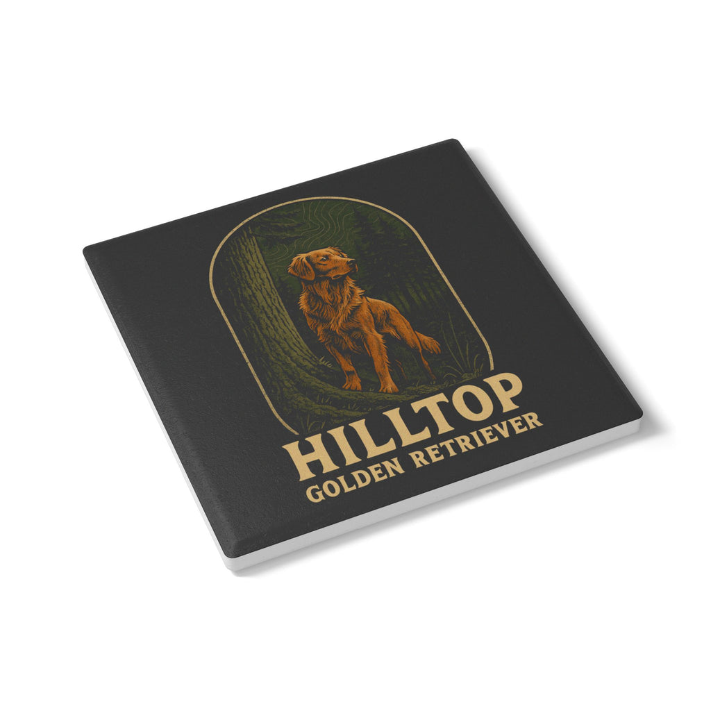 Hilltop Golden Retriever Ceramic Coaster