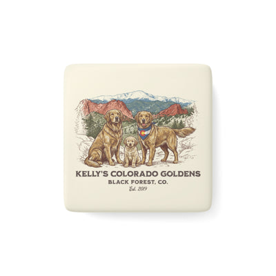 Kelly's CO Goldens Ceramic Magnet