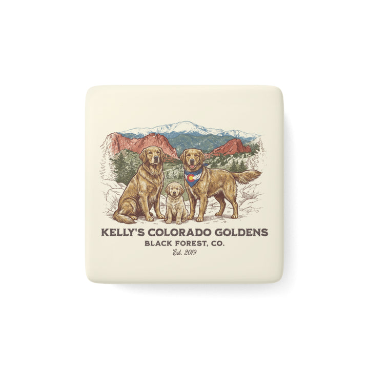 Kelly's CO Goldens Ceramic Magnet