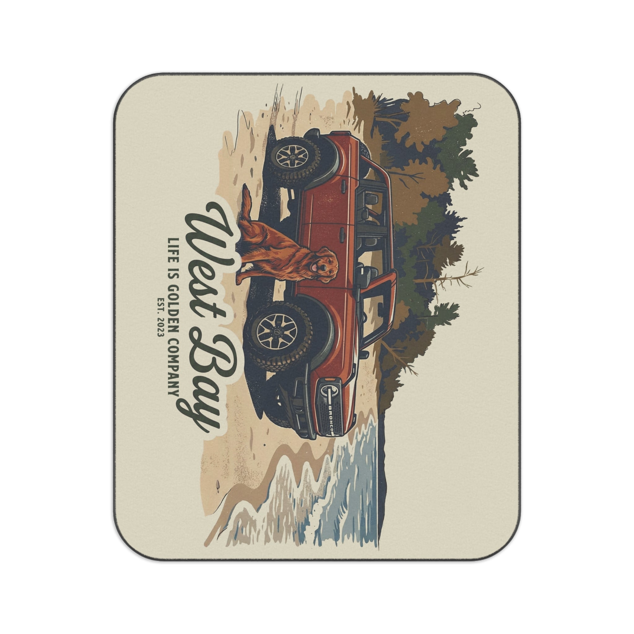 West Bay Picnic Blanket with Water Resistant Backing