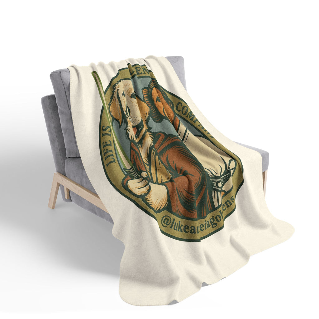 Luke and Leia Cozy Fleece Sherpa Blanket