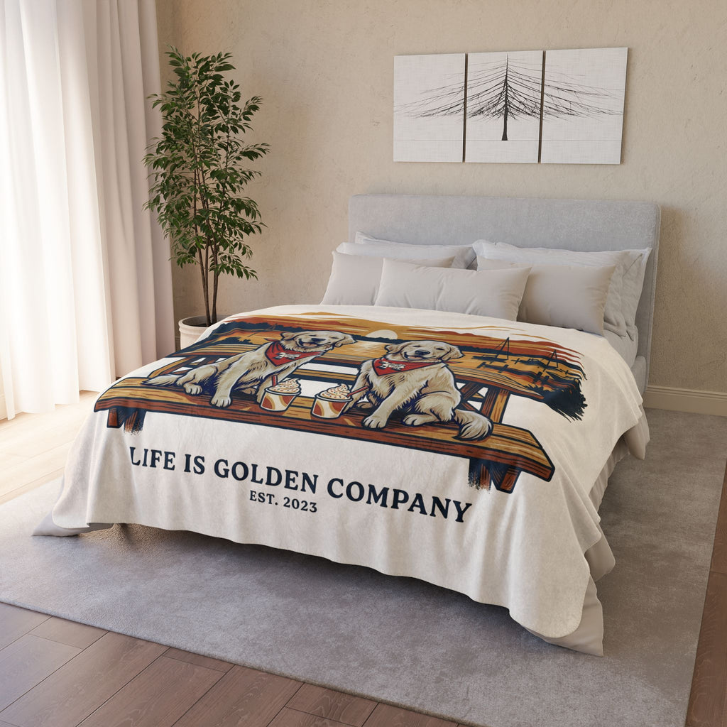 Eat More Chicken Cozy Fleece Sherpa Blanket