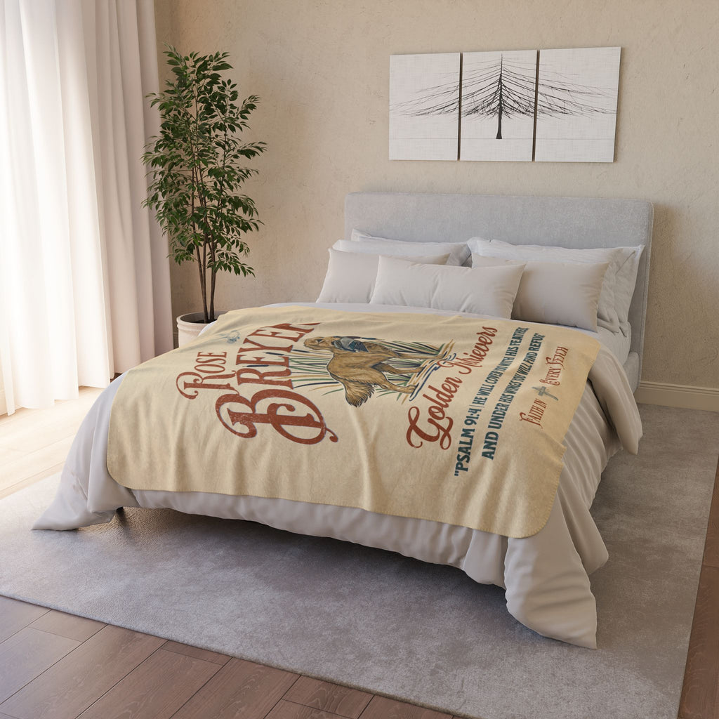 Rose Breyer Cozy Fleece Sherpa Blanket II